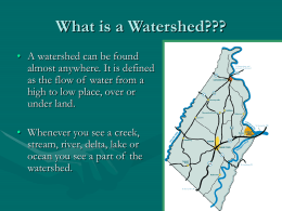 Watershed! - Shepherd University Personal Webpages