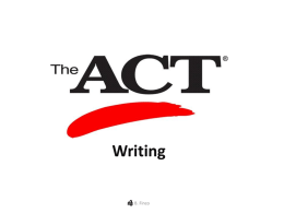 ACT Preparations Helping Teachers and Students Prepare for