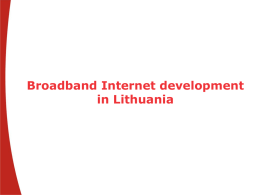 Broadband Internet development in Lithuania