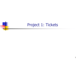 Project 1: Tickets - University of South Florida