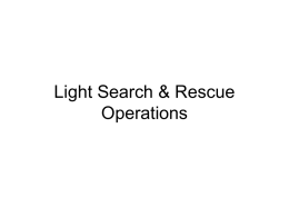 Light Search & Rescue Operations