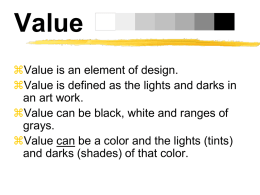 Objective: Pencil Value Assignment 1 due: Sept. 19