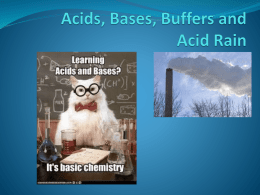 Acids and Acid Rain - Hudson City School District