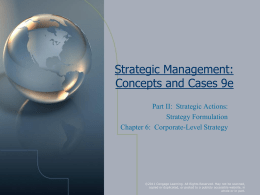 Strategic Management 7e. - Webster University China