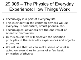 29:006 – The Physics of Everyday Phenomena How Things Work