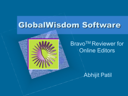 GlobalWisdom Software