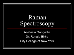Raman Spectroscopy - Harlem Children Society