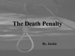 The Death Penalty - LaGuardia ePortfolio