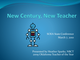 New Century…New Teacher