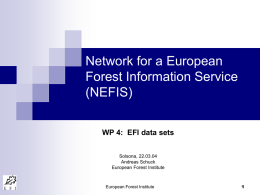 Network for a European Forest Information Service