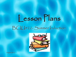 Lesson Plans - Bucks County Intermediate Unit #22