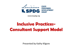 Inclusive Practices- Making it Work!