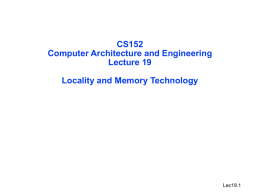 CS152 Computer Architecture and Engineering