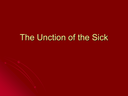 The Unction of the Sick