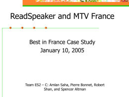 ReadSpeaker and MTV