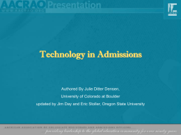 Technology in Admissions: Navigating the Seas of Change
