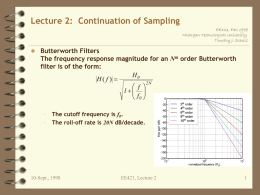 Lecture 2: Continuation of Sampling