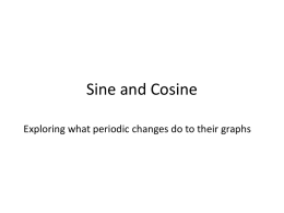 Sine and Cosine - mathdoctor1999.com