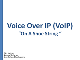 SKYPE - vOip on a shoe string
