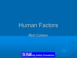 Human Factors - Soaring Safety Foundation