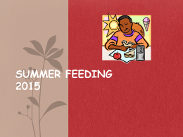 Summer Feeding 2008 - Allentown School District