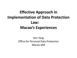 Effective Approach in Implementation of Data Protection Law:
