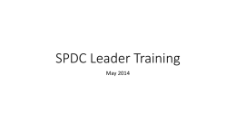 SPDC Leader Training