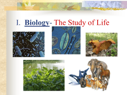 Biology- The Study of Life
