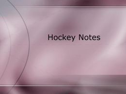 Hockey Notes - Louisville Middle School Physical Education