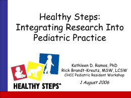 Healthy Steps Program Outcome Assessment