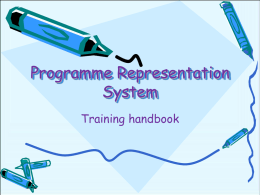 Course Representation System