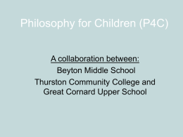 Philosophy for Children (P4C)