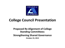 College Standing Committees