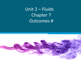 Unit 3 – Fluids