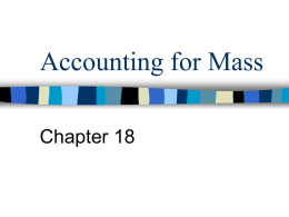 Accounting for Mass