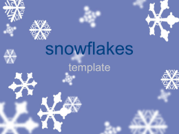 Snow Flakes Template