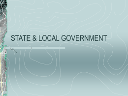 STATE & LOCAL GOVERNMENT