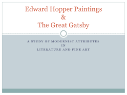 Edward Hopper Paintings & The Great Gatsby