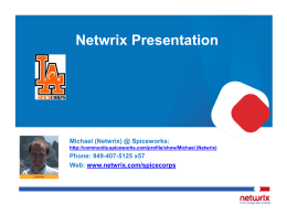 Netwrix Presentation