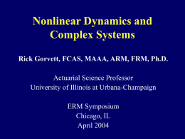 Nonlinear Dynamics and Complex Systems