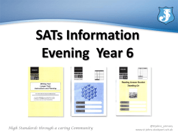 SATs Timetable 2006