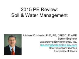 Soil and Water Management