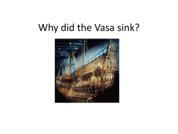 Why did the Vasa sink?