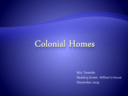Colonial Homes - Tweedie Web Site
