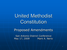 United Methodist Constitution