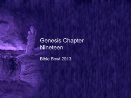 Genesis Chapter Nineteen