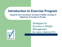 Introduction to Exercise Program