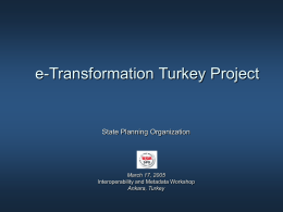 e-Transformation Turkey Project