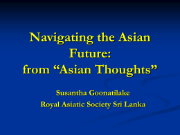 Navigating the Asian Future: from Asian Thoughts
