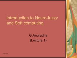 Introduction to Neuro-fuzzy and Soft computing